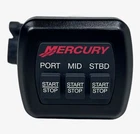 Mercury 87-895911, Red Letters Stop Start Triple Engine Dash Mount Kit Used. Price: $16.99.