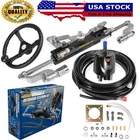 Single-engine Hydraulic Steering Kit W/13" Wheel For Boats Up To 300HP New. Price: $518.99.