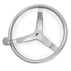 Gemlux 13-1/2" Stainless Steel Steering Wheel W/ Deluxe Knob 152107-1501 New. Price: $266.07.