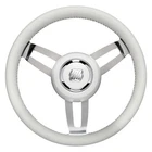 Uflex Usa Morosini 13-4/5" Dia. White Pu Coated Stainless Steel Steering Wheel New. Price: $262.65.