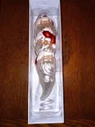 Vintage Mercury Glass Santa Ornament Triple Face Original Box Cork Screw Large Used. Price: $19.98.