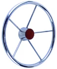 Seachoice Spoke 15" Stainless Steel Destroyer Steering Wheel With Genuine Teak New. Price: $96.95.