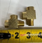Lot Of 2) 1/4" Parker 2225P-4 Fnpt Mnpt Extruded Brass Street Tee 1000 New. Price: $9.59.