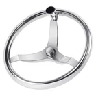 Qymopay Spoke Stainless Steel Boat Steering Wheel 13-1/2 Dia 5/8-18 And New. Price: $119.05.