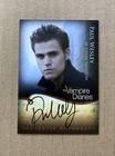 2011 The Vampire Diaries Season Paul Wesley Stefan Salvatore A2 Auto Card Ungraded. Price: $267.97.