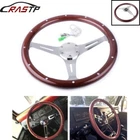 380MM 15" 6 Hole Chrome Dark Steering Wheel Real Wood Riveted Grip W/ Horn New. Price: $75.55.