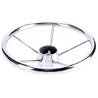 Amarine Made 13-1/2'' Stainless Steel Spoke Steering Wheel 25 Degree New. Price: $43.99.