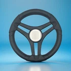 Molinara Marine Steering Wheel Black Brushed Alum Spokes Plain New. Price: $126.50.
