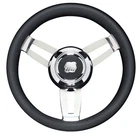 Uflex Morosini 13.8" Steering Wheel - Black Polyurethane W/stainless Steel Sp.... Price: $208.20.