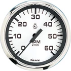 Faria Beede "32904 Euro Tachometer (6000 Rpm) Gas - 4"", White New. Price: $100.00.