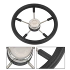 Steel 1PC For Boat Yacht 5-SPOKE 13-7/8 Stainless Steering Wheel Black New. Price: $38.71.