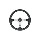 Uflex Steering Wheel Polished Silver Black Grips #nisidabp New. Price: $202.94.