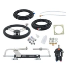 Hydraulic Outboard Steering Kit 90HP Bi-directional Locking Cylinders 20FT Hose New. Price: $385.44.