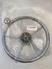 5 Spoke Boat Chrome Wheel 11 Inch With Knob Stainless Steel Marine New Bag. Price: $49.74.