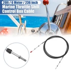1 Pcs 20FT 236 Inch Marine Throttle/shift Control Cable With Clevis Black New. Price: $46.79.