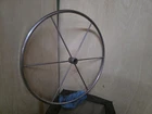 Edson 28" Stainless Steel Captain's Wheel, Straight Key Used. Price: $151.55.