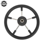 13-7/8" 5 Spoke Destroyer Marine Boat Steering Wheel Stainless Steel W/ Pu Foam New. Price: $36.17.