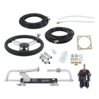 Boat Hydraulic Outboard Steering Kit Marine Wheel 90HP. Price: $381.08.