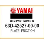 Yamaha Plate, Friction 63D-42527-00-00 Oem New. Price: $68.99.