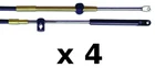 4 Pack 13 Ft Standard Control Cables Fits Mercury, Mariner, Mercruiser Force New. Price: $223.41.
