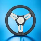 Model 15 Marine Steering Wheel Brush Alum Spokes Black Blank New. Price: $59.99.